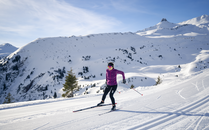 Langläuferin beim Skating | © Bergbahnen Flumserberg AG